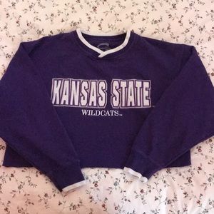 Vintage K-State cropped sweat shirt